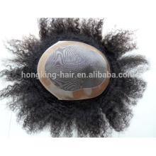 Quality bleached knot human hair men toupee/hair pieces